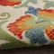 Homeroots 5' X 8' Red Gold Green And Teal Blue Floral Indoor Outdoor Area Rug 545037 - alternate 8