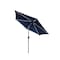 Living Accents Solar LED 9 ft. Tiltable Royal Blue Market Umbrella YQ103BK-BL - alternate 6
