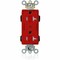 Leviton Straight Blade Receptacle, 5-20R, 20 A, 125V AC, Flush Mount, Self-Grounded MT163-2R - alternate 1