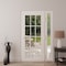 Vdomdoors Front Exterior Prehung Metal-Plastic Door Clear Glass / MANUX 8355 White Silk / Office Commercial a MANUX8355EXD-WS-W36+12xH80-LH-I - alternate 4