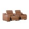 Homeroots 89in Cognac and Silver Italian Leather Power Reclining Loveseat With Storage 633759 - alternate 8