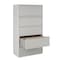 Hirsh 36 in W 5 Drawer Lateral File Cabinet, Light Gray, A4/Legal/Letter 17640 - alternate 8