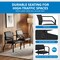 Office Star Products Big and Tall Guest Chair in Black Faux Leather with soft PU Arms, Sturdy Black Metal Chair 55052B-U6 - alternate 7