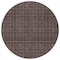 Homeroots 8' Chocolate And Black Round Geometric Washable Indoor Outdoor Area Rug 595543 - alternate 6