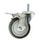 Service Caster 4 Inch SS Thermoplastic Rubber 1/2 Inch Threaded Stem Caster with Total Lock Brake SCC-SSTSTTL20S414-TPRB-121315 - alternate 1