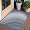 Homeroots 3' X 5' Denim Blue And Navy Blue Abstract Washable Indoor Outdoor Area Rug 577289 - alternate 1