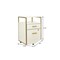 Homeroots 16" White Wood Drawer Filing Cabinet 723072 - alternate 9