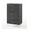 Homeroots 30" Grey Manufactured Wood Five Drawer Chest 473083 - alternate 4