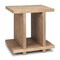 Homeroots 22" Brown Solid Wood Sled End Table With Shelf 604030 - alternate 6