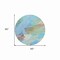 Homeroots 8' Sky Blue And Teal Blue Round Abstract Washable Indoor Outdoor Area Rug 611254 - alternate 9