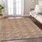 Homeroots 10' X 14' Copper And Beige Geometric Washable Indoor Outdoor Area Rug 595030 - alternate 7