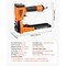 Vevor Pneumatic Carton Closing Stapler 13 Gauge Air Staple Gun for 1-3/8 in Crown MTA18 - alternate 5