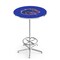 Holland Bar Stool Co 42" Chrome Boise State Pub Table, 36" dia. Top L216C4236BoiseS - alternate 1