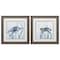 Homeroots 19" X 19" Distressed Wood Toned Frame Turtle In Grass, Set Of 2, 2PK 365278 - alternate 1