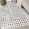 World Rug Gallery Geometric Distressed Abstract Washable Non Slip Area Rug 3 ft x 5 ft Ivory WR69IVORY3X5 - alternate 1