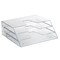 Acrimet Horizontal Triple File Folder Holder Organizer (Clear Crystal Color) 860.1 - alternate 8