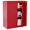Sandusky Lee Storage Cabinet, 36 in H, 36 in W, 18 in D, Recessed, Keyed, Red, 2 Shelves EA2R361836-01 - alternate 5