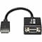 Eaton Tripp Lite Series DisplayPort to VGA Active Adapter Video Converter M/F, 6-in. 15.24 cm, Adapter P134-06N-VGA - alternate 6