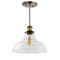 Jonathan Y Litchfield 11" Farmhouse Metal/Glass LED Pendant, Brass Gold JYL3522A - alternate 14