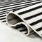 Jonathan Y Anders MidCentury Modern Arch Stripe Two-Tone High-Low Black/White 4 ft. x 6 ft. Area Rug SCN107D-4 - alternate 5