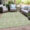 Homeroots 5' X 8' Green And Ivory Damask Washable Indoor Outdoor Area Rug 595140 - alternate 8