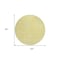 Homeroots 8' Yellow And Ivory Round Abstract Washable Indoor Outdoor Area Rug 599774 - alternate 7