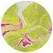 Homeroots 8' Lime Green Neon Pink And Ivory Round Abstract Washable Indoor Outdoor Area Rug 597784 - alternate 7