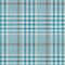 Homeroots 5' X 8' Teal Blue Ivory And Brown Plaid Washable Indoor Outdoor Area Rug 601519 - alternate 7