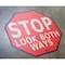 Piprd Stop Look Both Ways Floor Sign, 12" STSTOPL2W12 - alternate 2