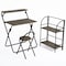 Homeroots Black and Brown Wood and Steel Office Chair 568252 - alternate 6