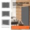 Vevor Room Divider 4 Panels Fabric Room Privacy Screen for Office Bedroom Grey PFFSTGSH08 - alternate 7