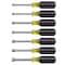 Klein Tools Hollow Shank Nut Driver Set, 3 in Shafts, Ergonomic Cushion Grip, Metric, 7-Piece 65160 - alternate 1