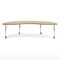 Flash Furniture Commercial Adjustable Height Kidney Activity Table with Locking Casters-LT NAT XU-A4896-KIDNY-LTNAT-T-P-CAS-GG - alternate 10