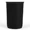 Regal Altair 21 Gallon Half Round Black Plastic Trash Can, Heavy-Duty Space-Saving Design ZR-TC-410-BK - alternate 5