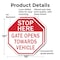 Signmission Stop Here Gate Opens Towards Vehicl, 10 inch X 10 inch, Plastic Sign, 2PK OC-P-2PACK-10-135 - alternate 7