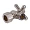 Westbrass Angle Stop, 5/8" OD x 3/8" OD, 1/4-Turn Cross Handle in Satin Nickel D105BX-07 - alternate 7
