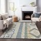 Homeroots 3' X 5' Silver Beige And Gold Aztec Washable Indoor Outdoor Area Rug 598514 - alternate 8