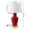 Jonathan Y Julian 29" Traditional Classic Ceramic Urn LED Table Lamp, Red JYL4026G - alternate 6