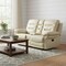 Homeroots 75in Beige Faux Leather Manual Reclining Love Seat With Storage 329421 - alternate 4