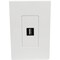 Tripp Lite Single-Gang 1-Port Wallplate Keystone Cat5/6 USB/HDMI/DP/RCA TAA N080-101 - alternate 5
