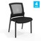 Flash Furniture Set of 4 Commercial Armless Mesh Stackable Side Chairs with Steel Frames - Black, 4PK 4-HL-0010W-1-BK-GG - alternate 7