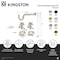 Kingston Brass Plumbing Sink Trim Kit with P-Trap, Brushed Nickel KPK130P8 - alternate 2