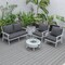 Leisuremod Walbrooke White Patio Conversation, Round Fire Pit with Slats Design & Tank Holder, Charcoal WWS-29-24-57-31-CH - alternate 8