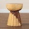 Bali & Pari Alara Hand-carved Suar Wood Side Table 259-14282-ZORO - alternate 9