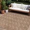 Homeroots 8' X 10' Copper And Beige Geometric Washable Indoor Outdoor Area Rug 595028 - alternate 1