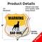 Signmission Beware Of Dog Shield Sign Warning Bad Do, 6 inch X 6 inch, Vinyl Decal, 2PK SHI-D-2PACK-6-361 - alternate 4
