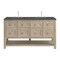 James Martin Vanities Breckenridge 60 in. Double Vanity, Whitewashed Oak w/ 3 CM Parisien Bleu Top 330-V60D-WWO-3PBL - alternate 1