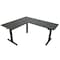 Homeroots Adjustable Black Wood and Stainless Steel L Shape Standing Desk 723784 - alternate 1