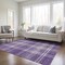 Homeroots 9' X 12' Purple Gold And Ivory Plaid Washable Indoor Outdoor Area Rug 596361 - alternate 8