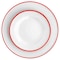 Martha Stewart Red Rimmed Fine Ceramic 16 Piece Dinnerware Set 127299.16 - alternate 6